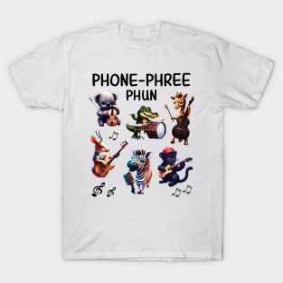 Phone Phree Phun Animal Music Band T-Shirt